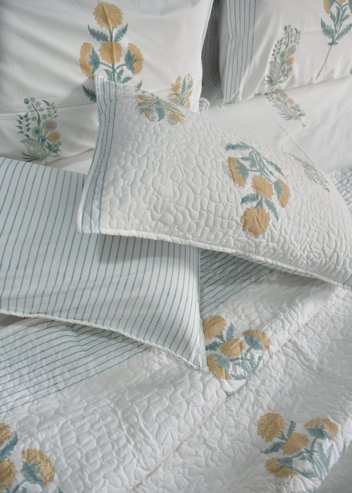 Handblock bedding set