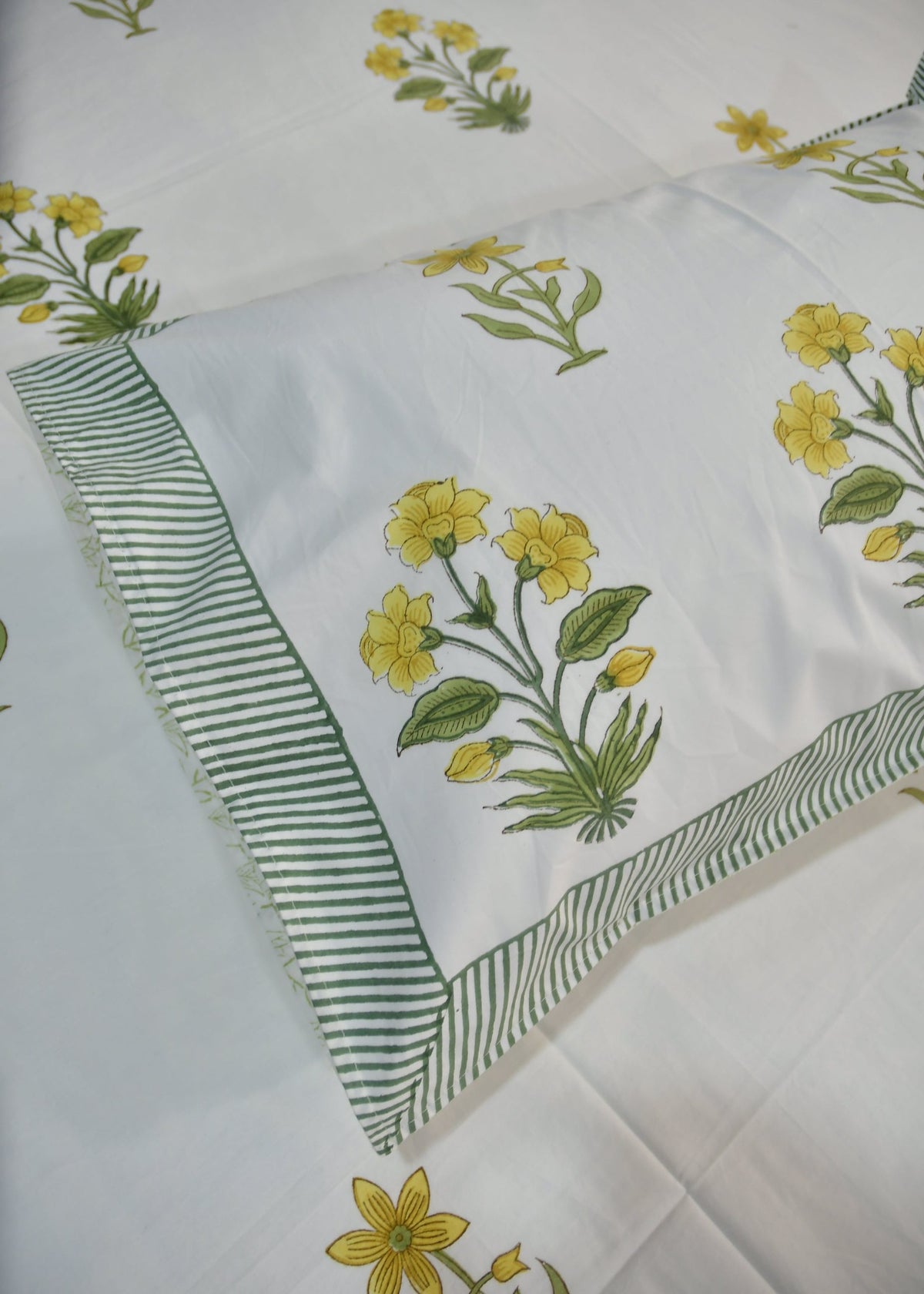 Yellow Buta Bed sheet