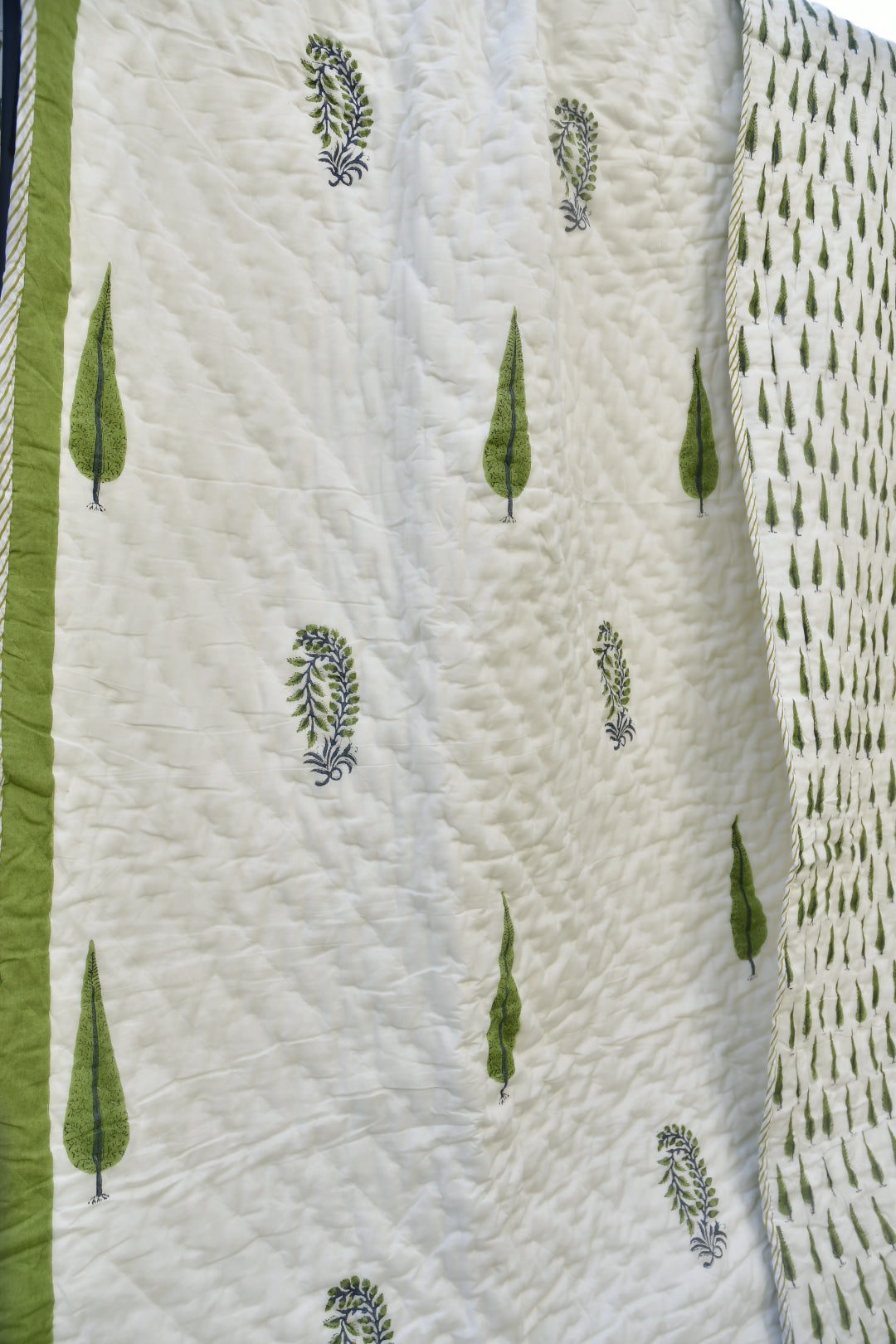 Green Cypress Quilt  / Rajai