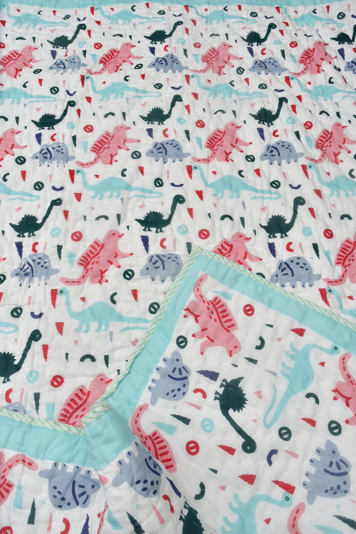 Dino baby quilt