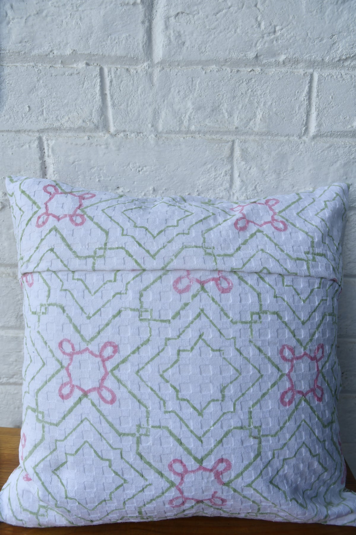 Waffle cotton cushion cover