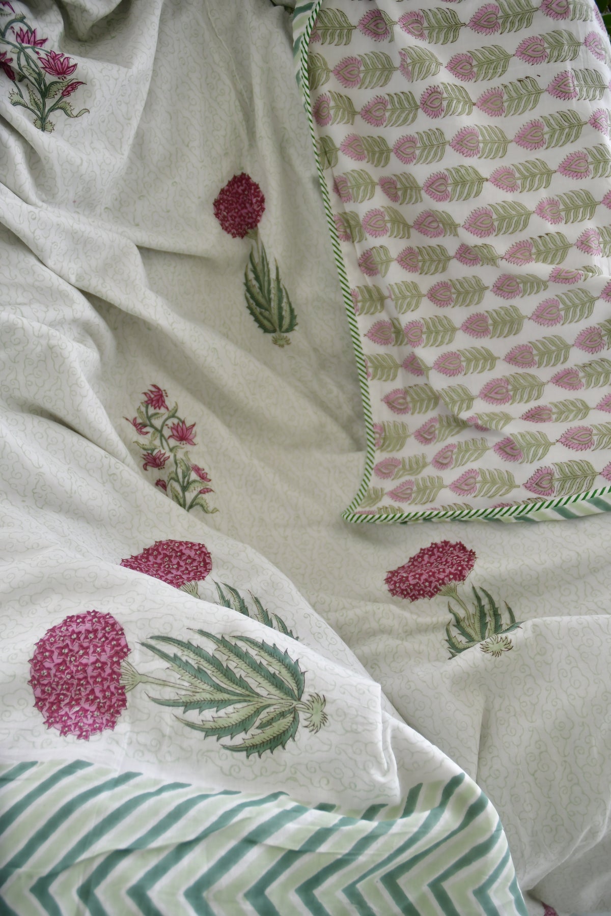 Premium Serene Pink Green Dohar