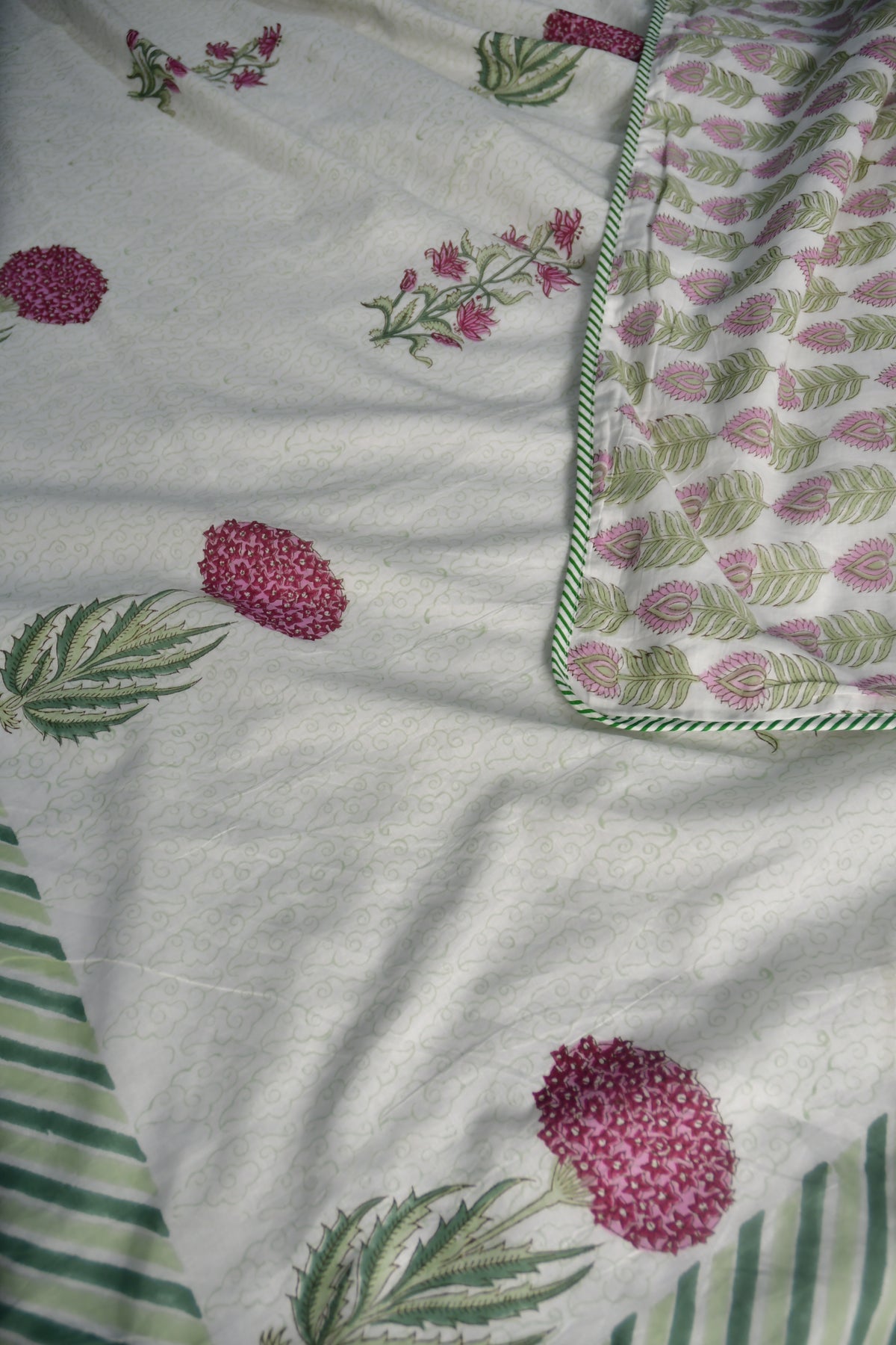 Premium Serene Pink Green Dohar