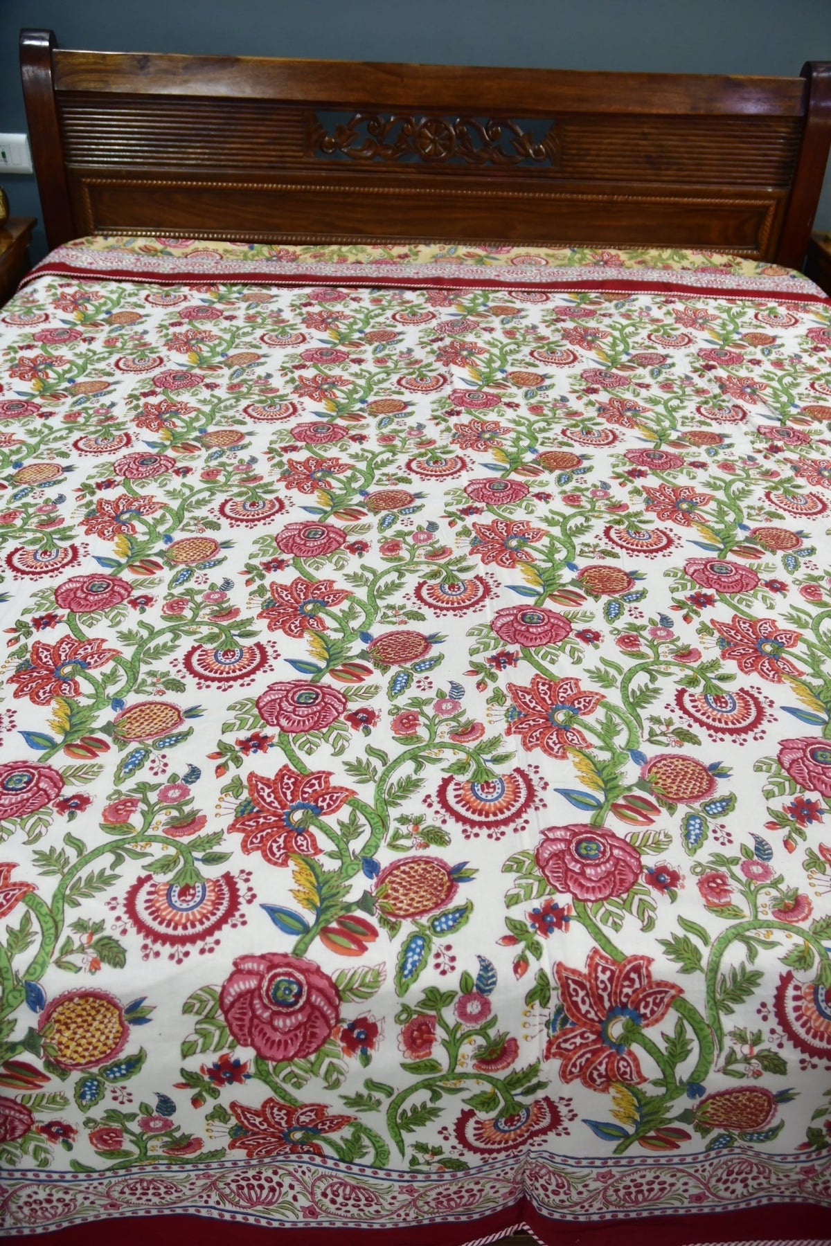 Premium Royal Floral Jaal Dohar Jaipuri