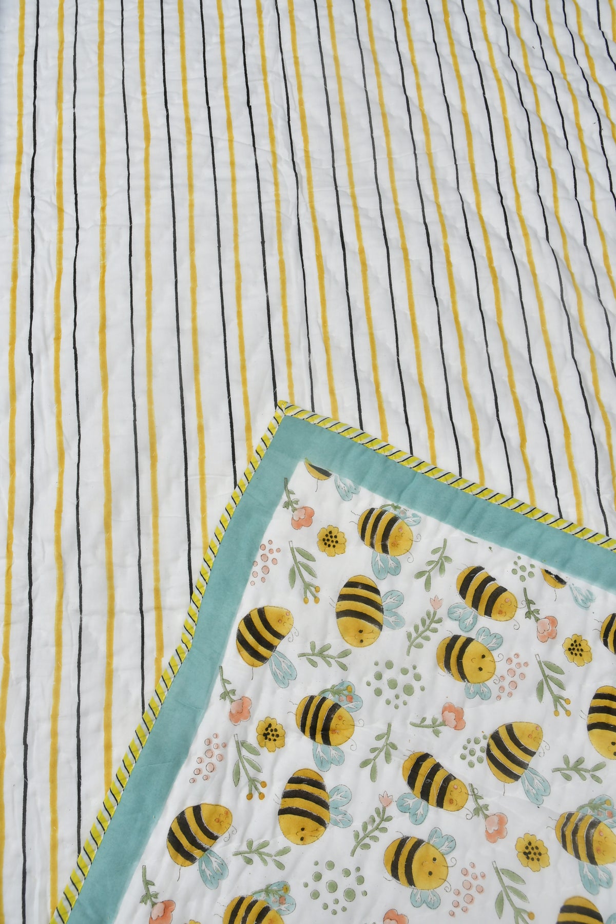 Honey Bee Reversible Baby Quilt