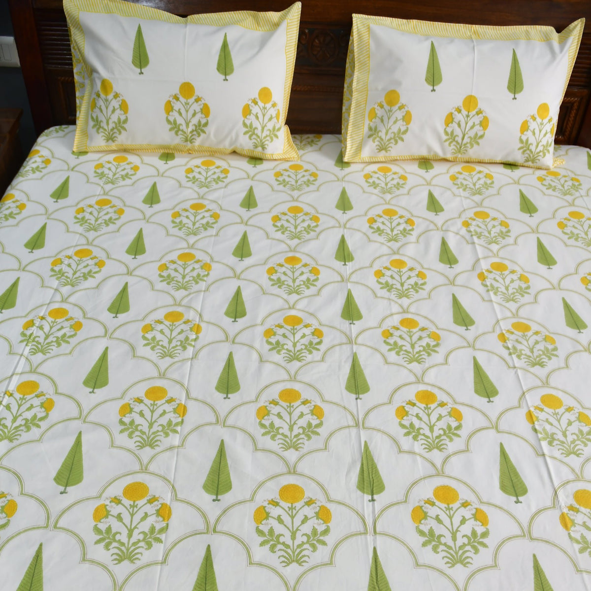 Yellow bedsheet