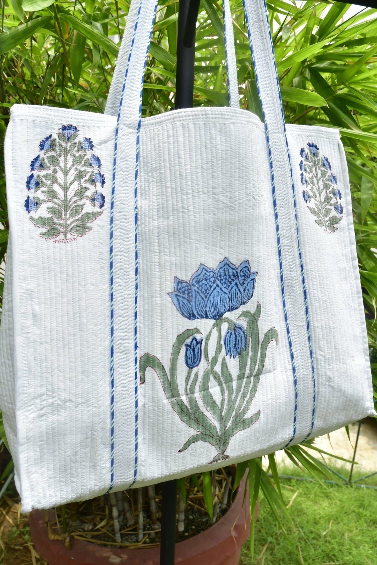 Blue Lotus Tote Bag