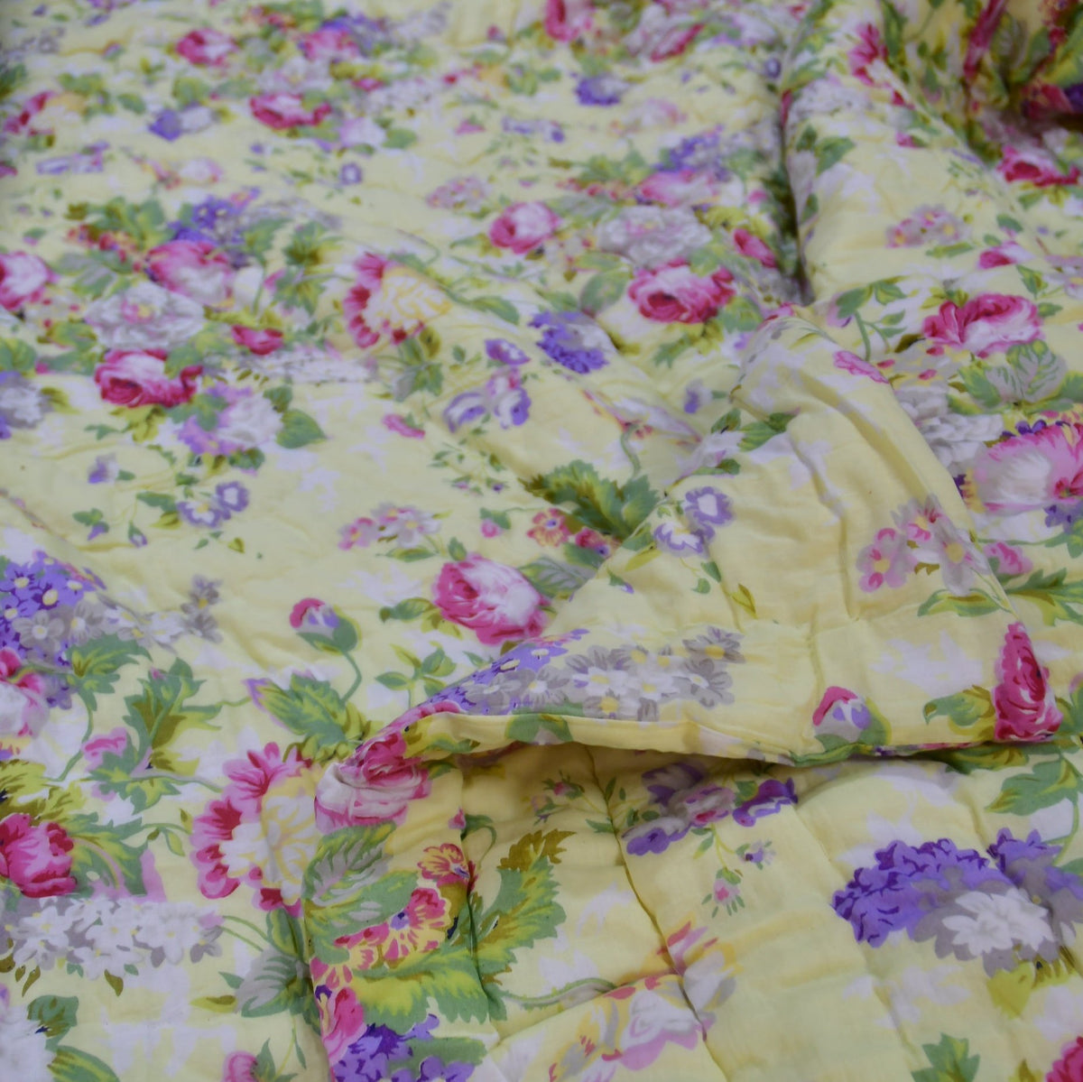 Yellow Floral Quilt