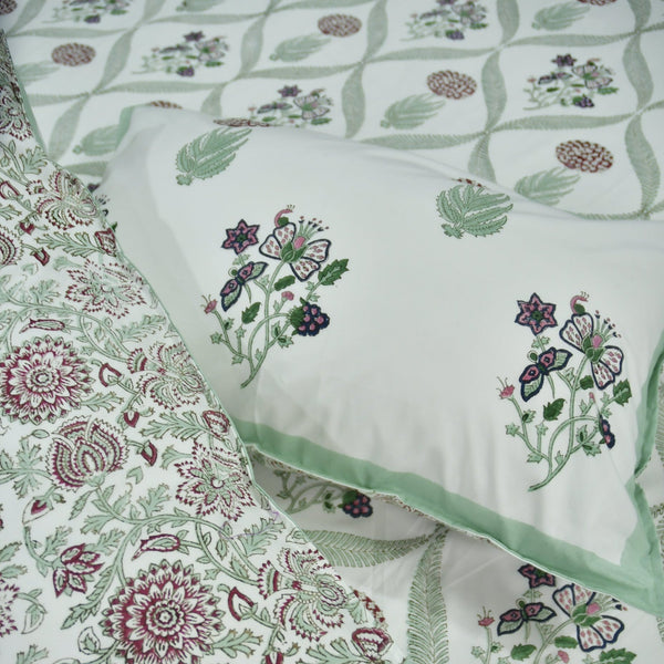 Butterfly and floral bedsheet