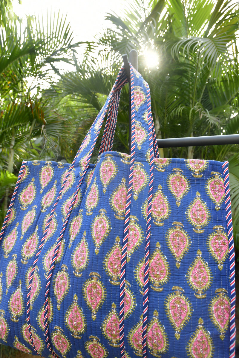 Hand Block Tote Bag