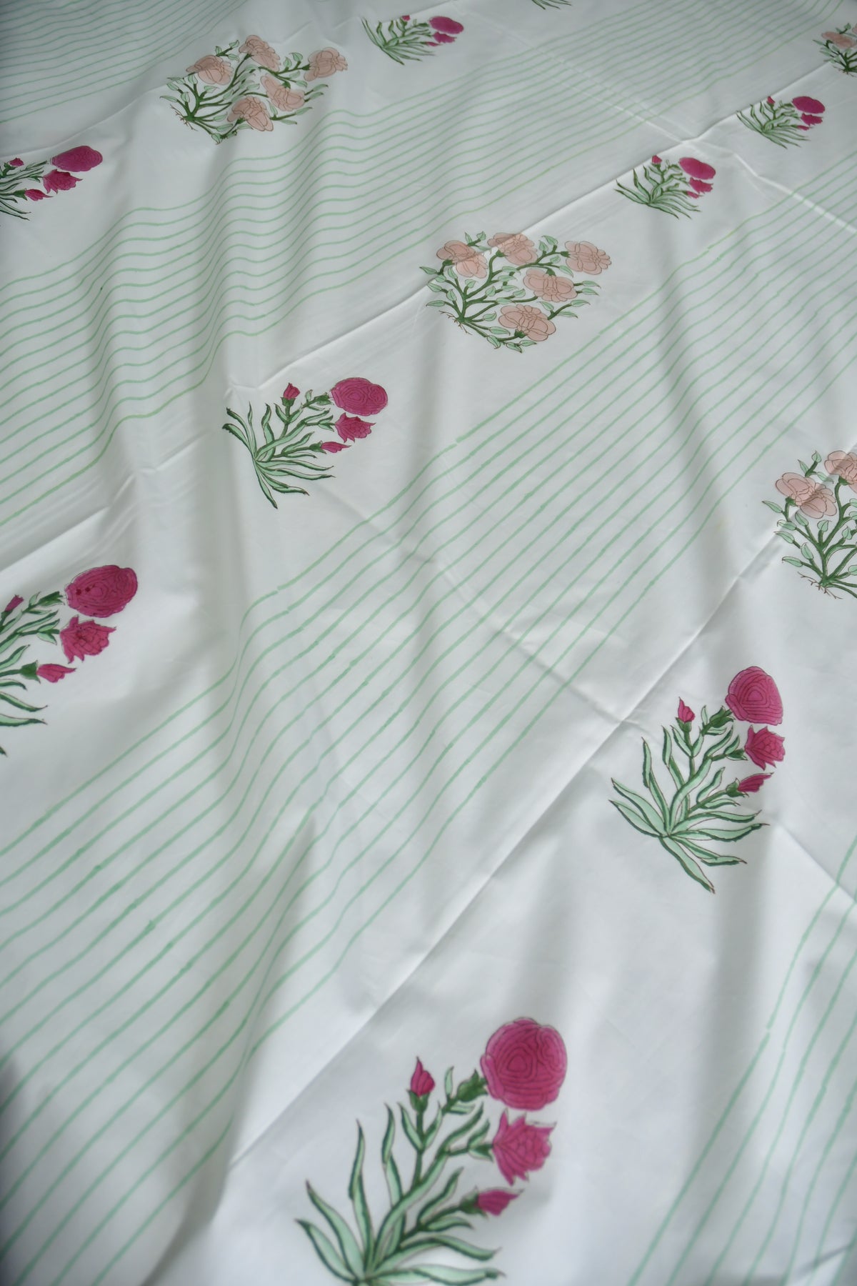 Soft and premium white bedsheet