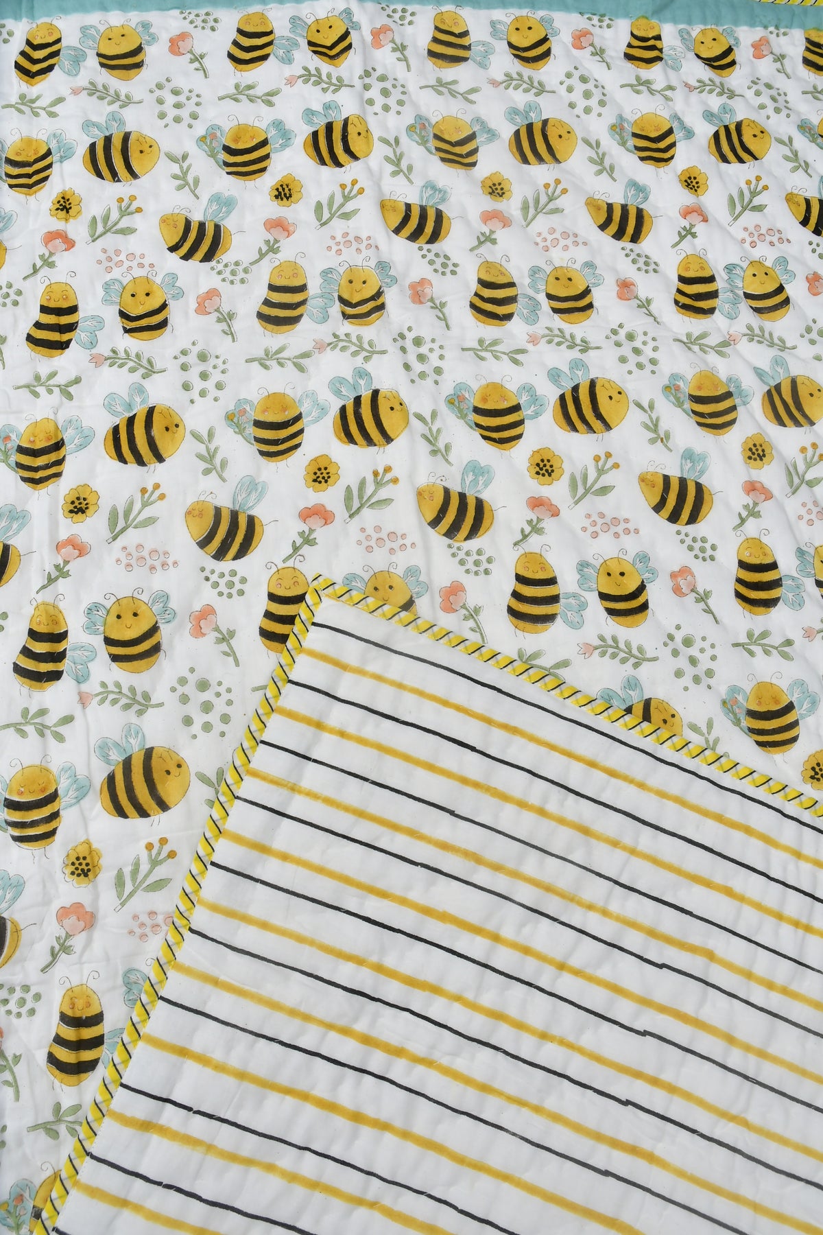 Honey Bee Reversible Baby Quilt