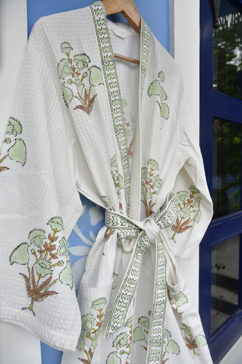 pista green bathrobe