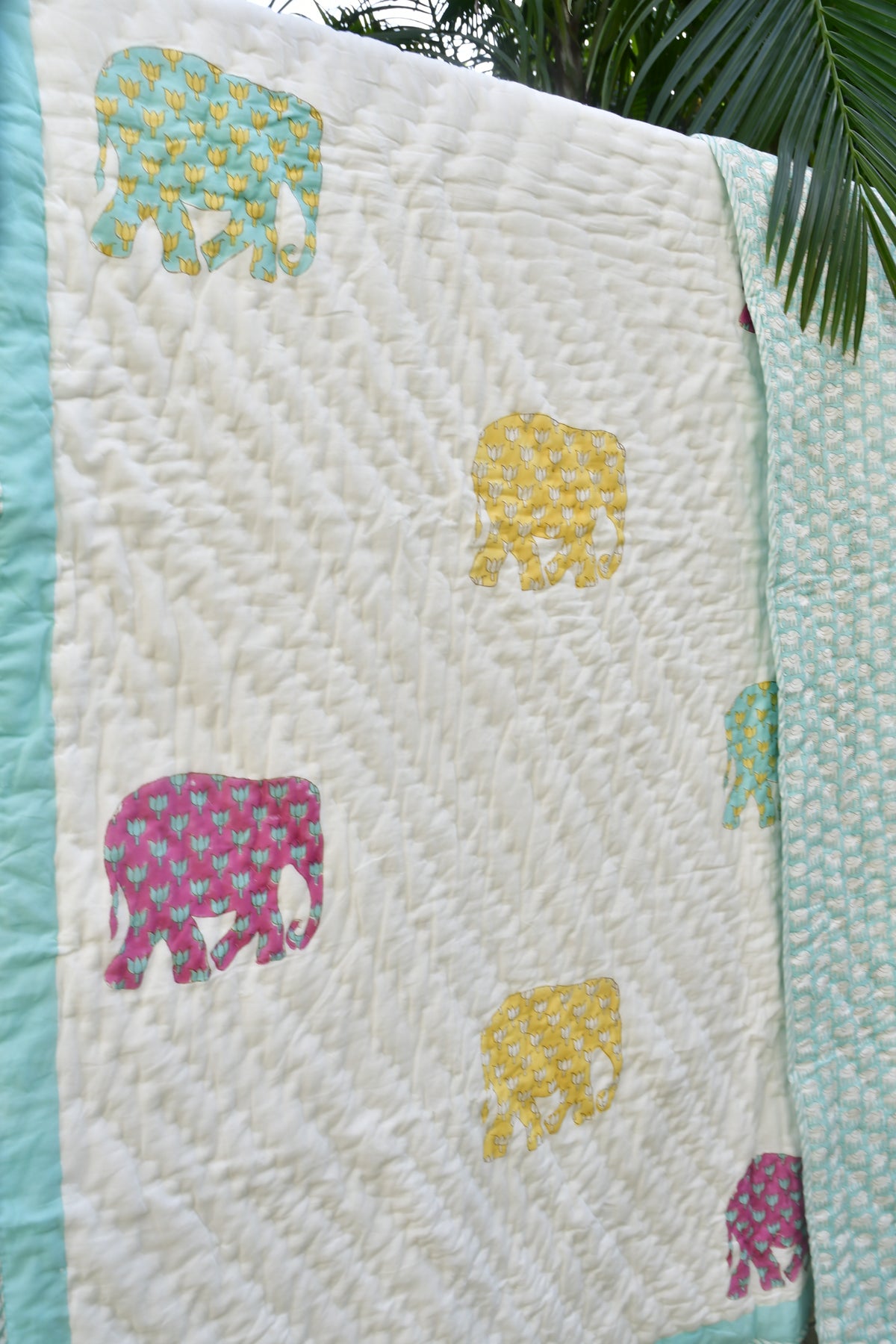 Jaipur Elephant Premium  Mul Mul Cotton Quilt