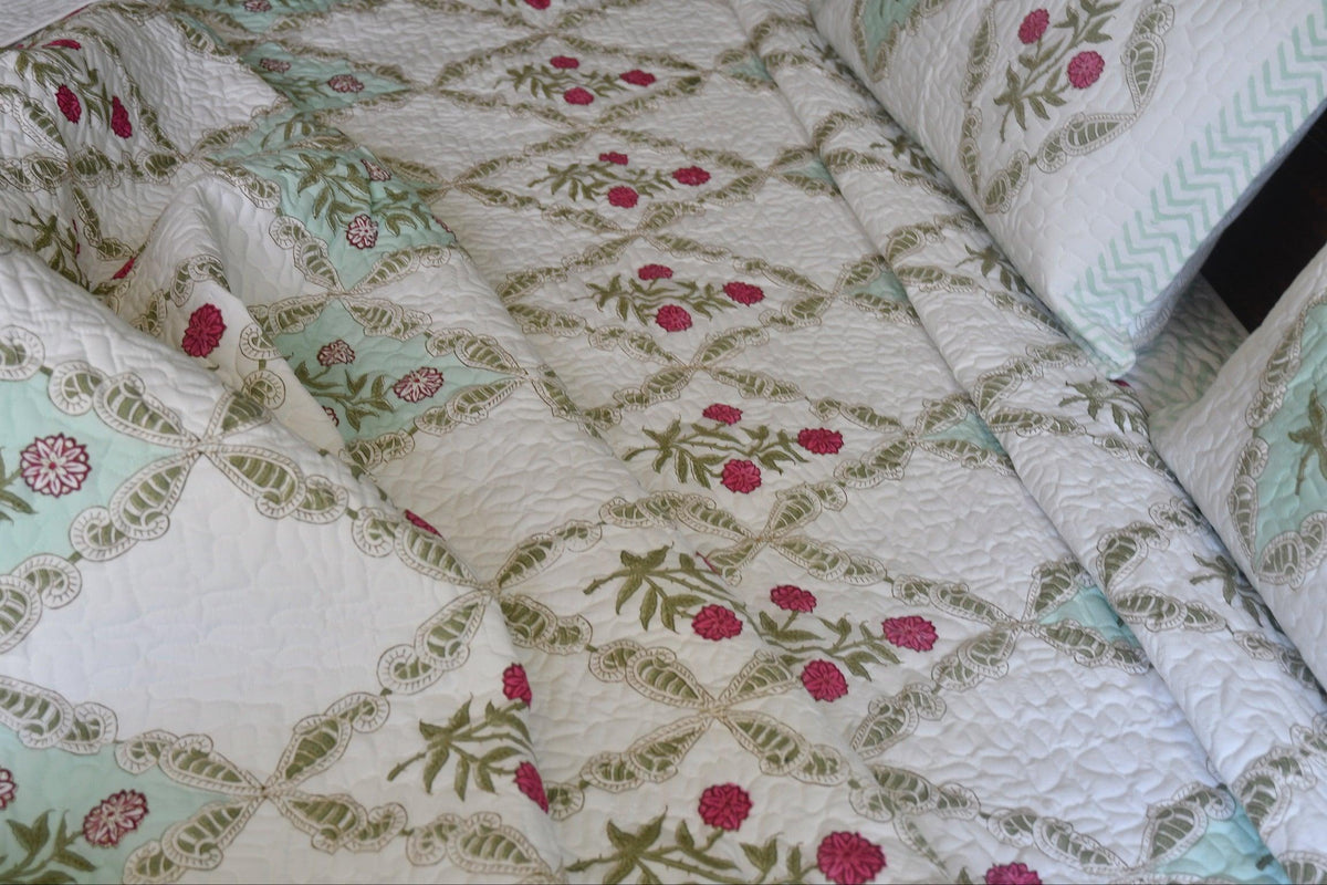 Sugandha Jaal Quilted bedcover Rajasthan