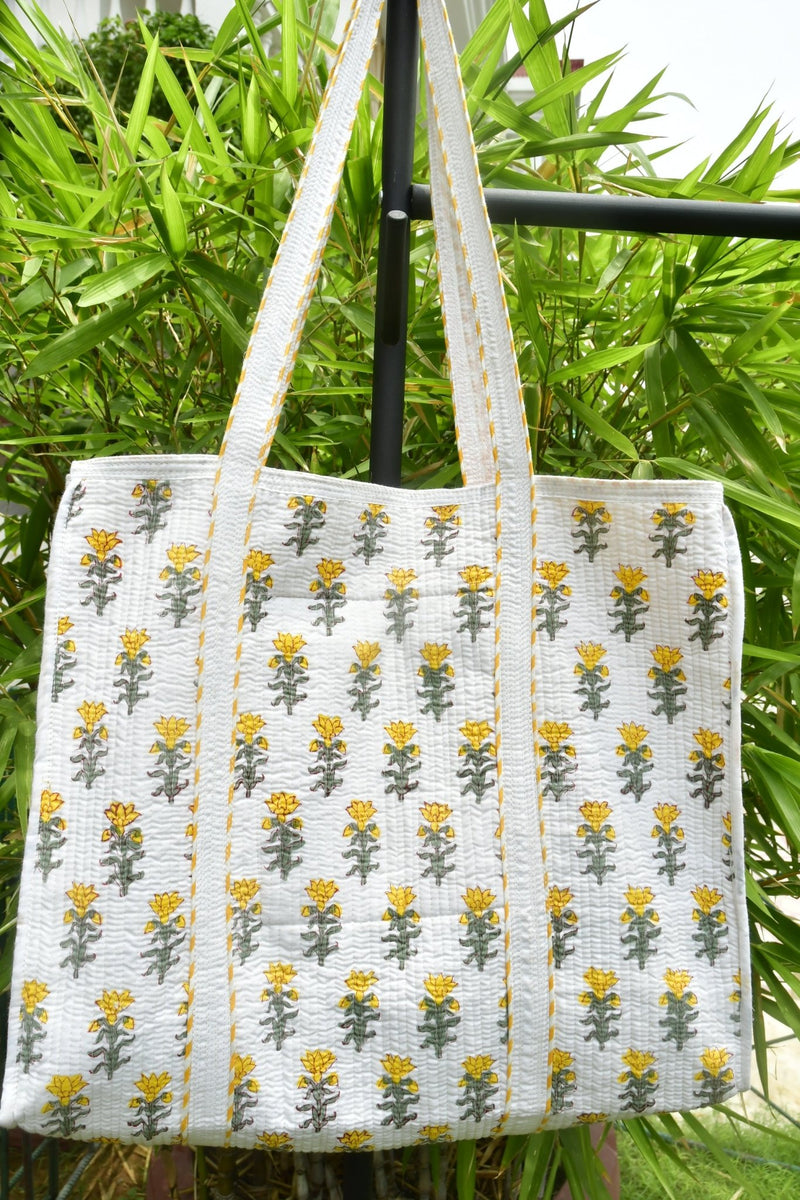 Angel Flower Yellow Tote Bag