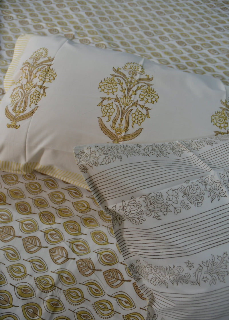 Yellow Leaf  Bedsheet